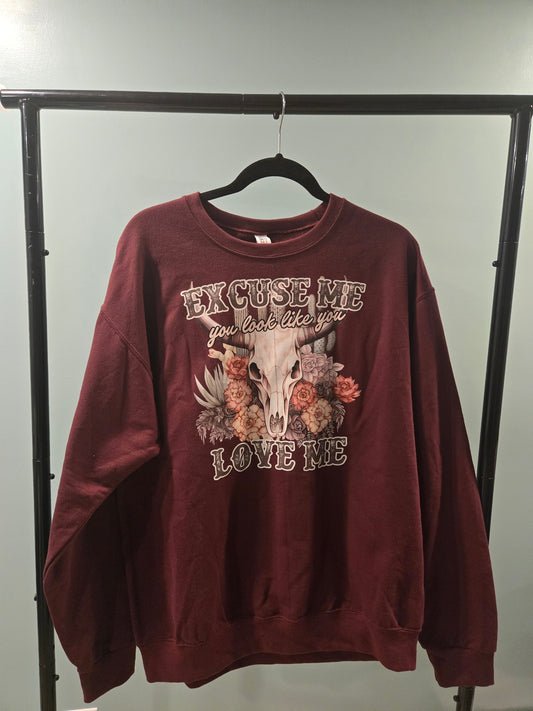 Excuse Me, You Look Like You Love Me Western Sweatshirt