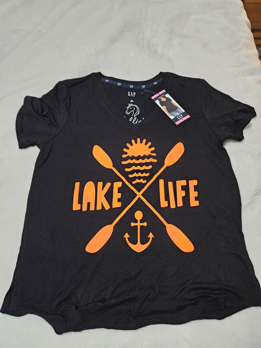 Small lake life t-shirt
