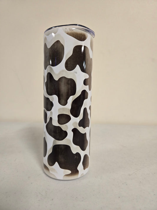 Cow print tumbler
