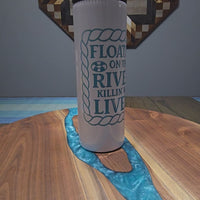 Floatin on the river water bottle