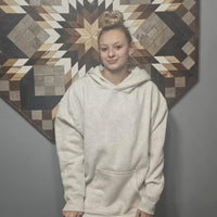 Medium hoodie with blue anchor