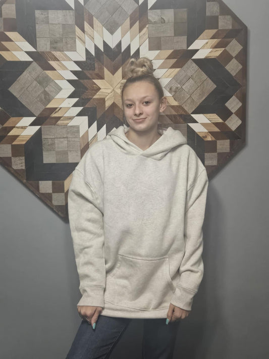 Medium hoodie with blue anchor