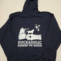 Large navy duck hunting hoodie
