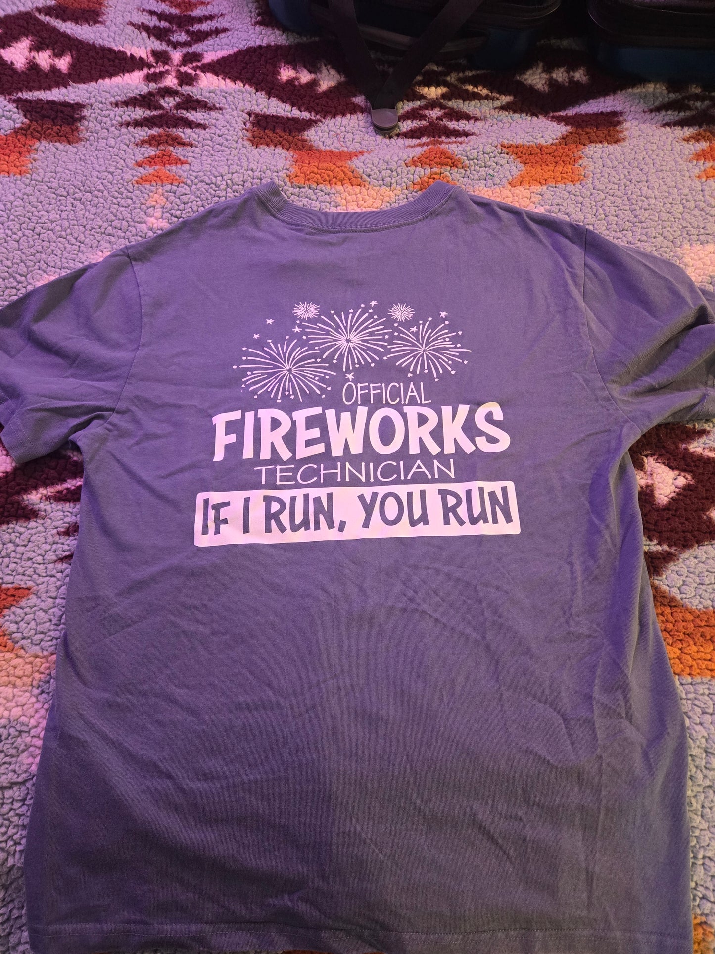 Blue Firework T-shirt