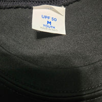 Black SPF fishing shirt youth Medium
