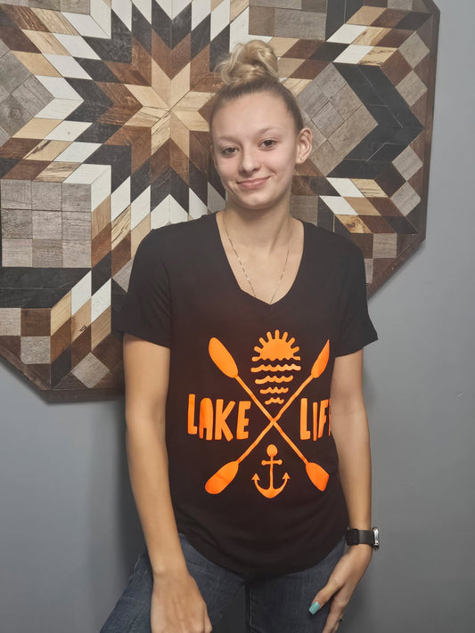 Small lake life t-shirt