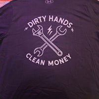 XXL black dirty hands clean money T-shirt