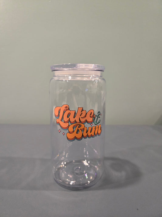 Clear plastic Lake bum
