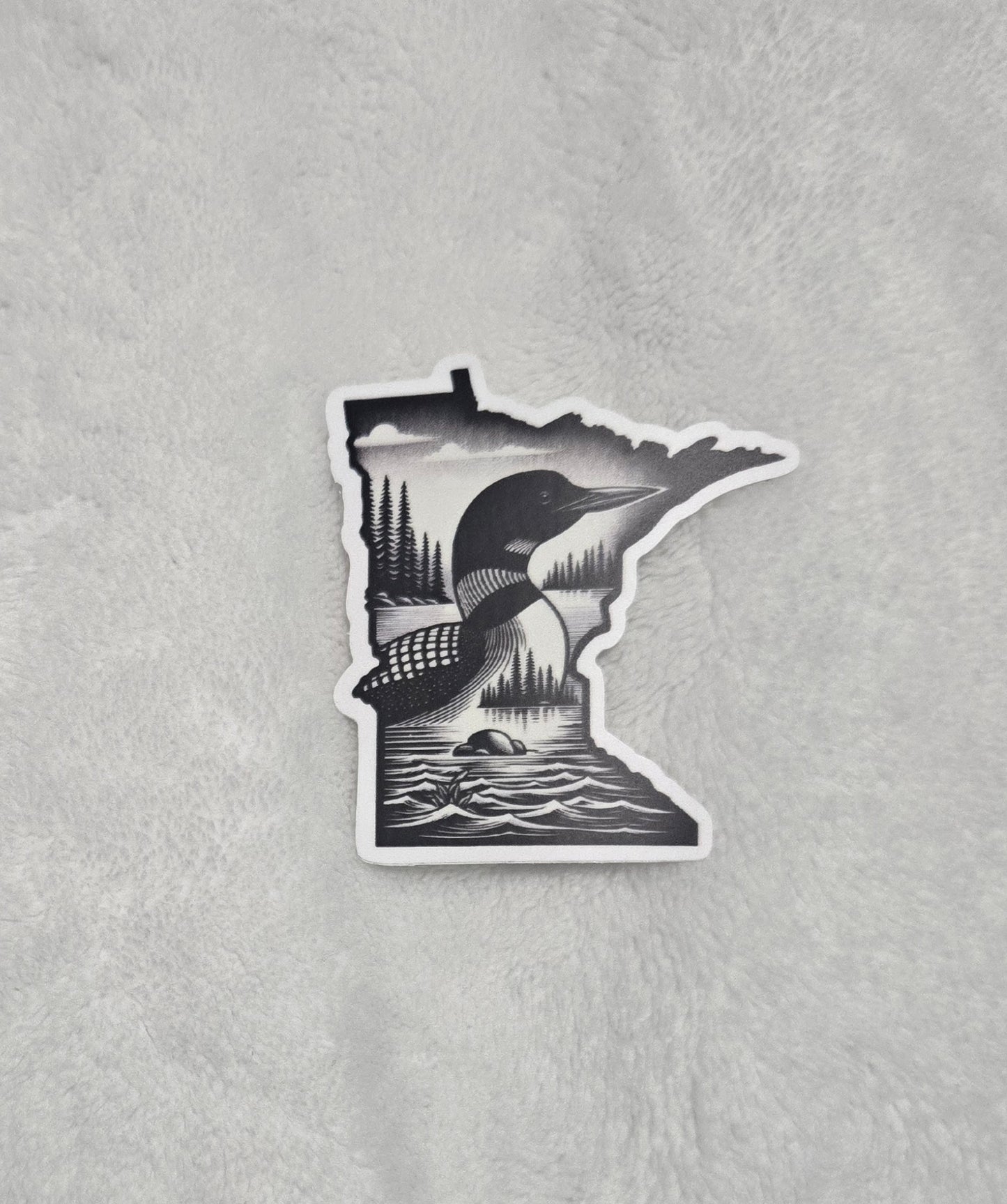Minnesota loon sticker