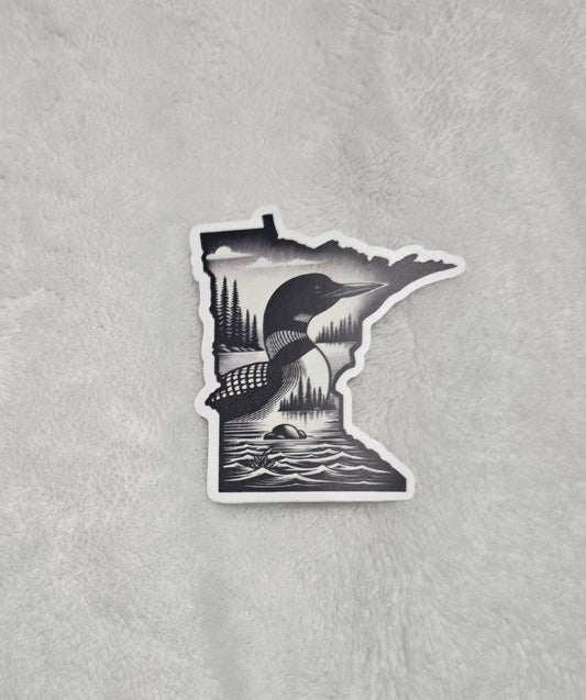 Minnesota loon sticker